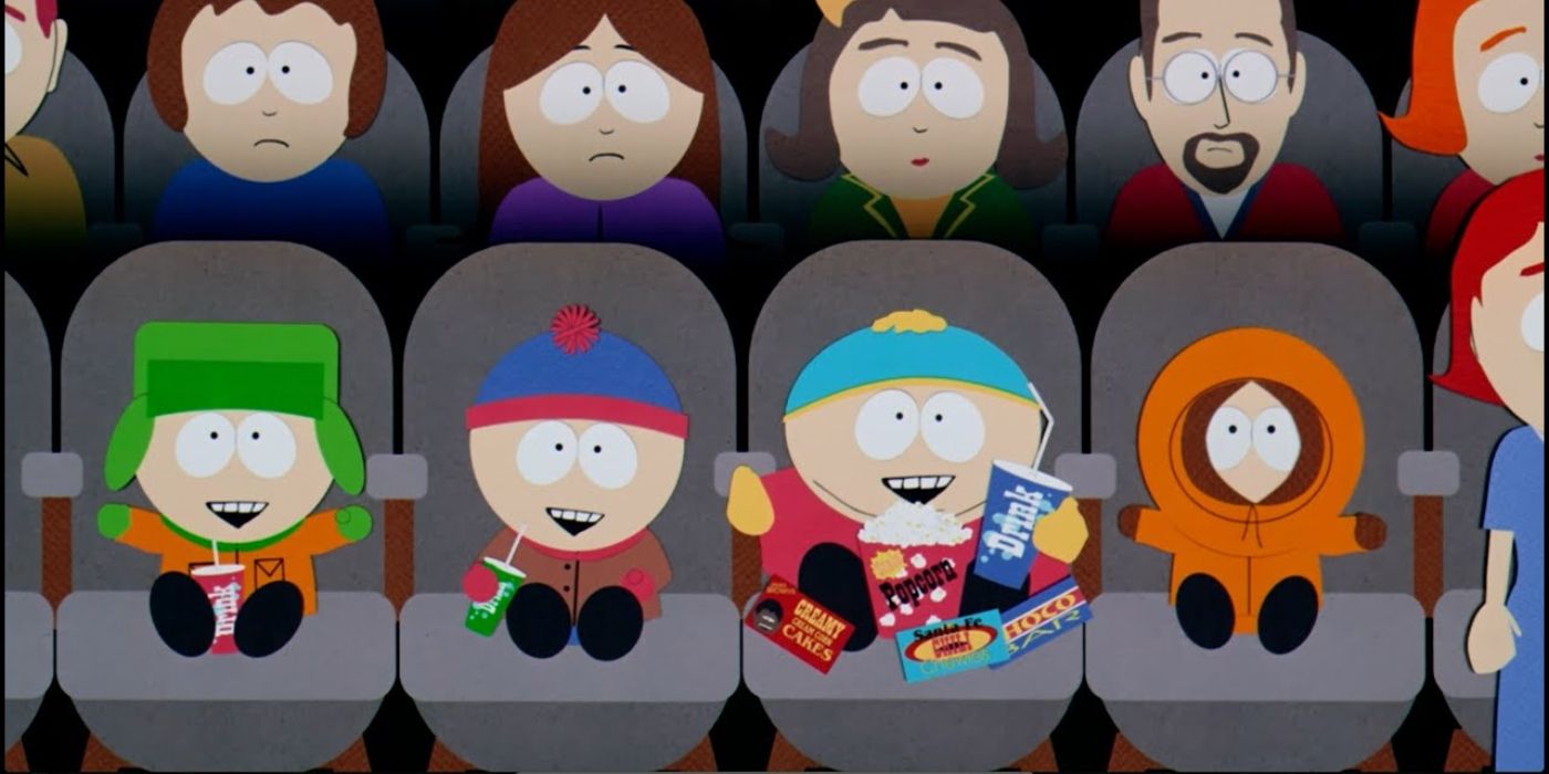 Baietii din South Park se distreaza bine la film.